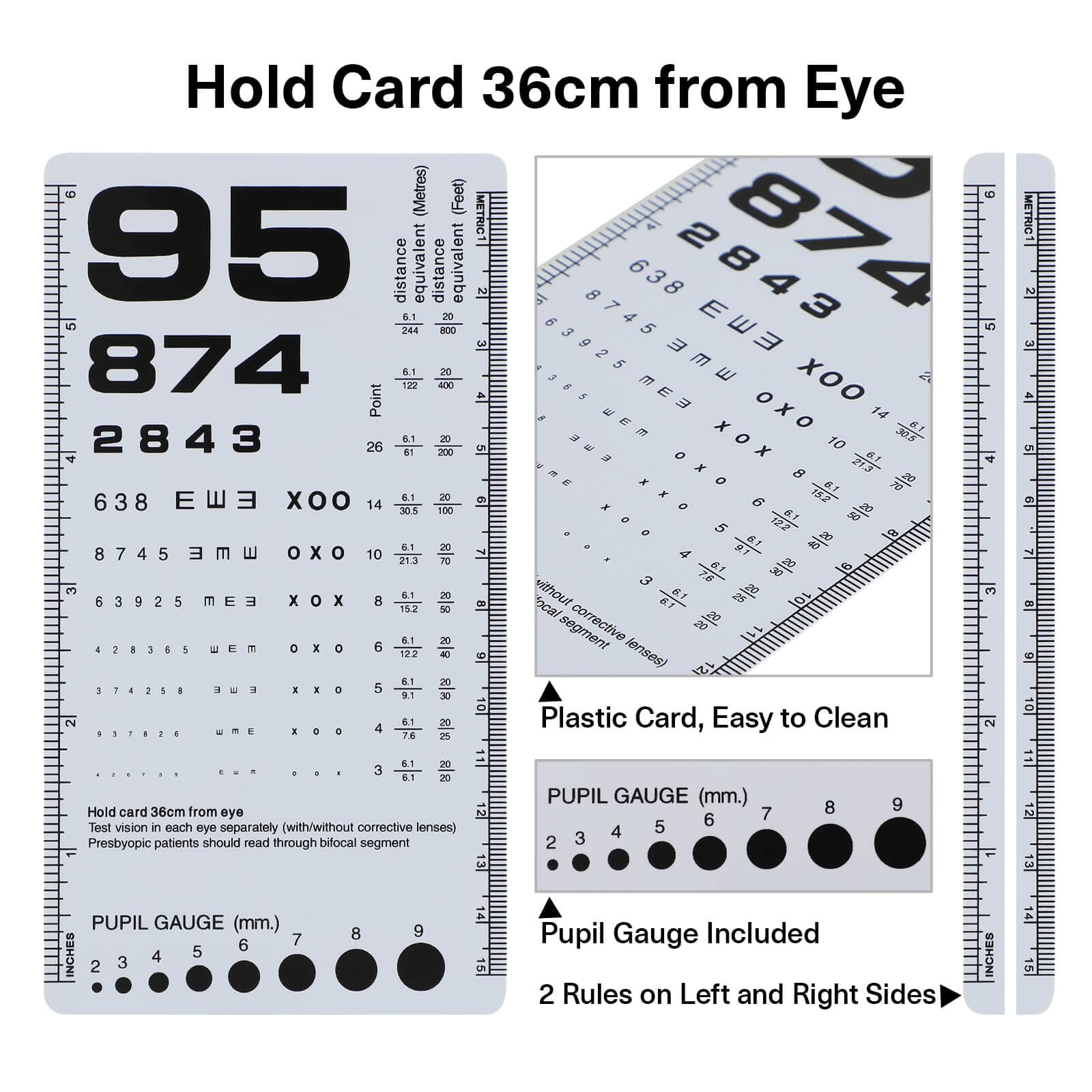 Tabla optométrica de bolsillo NOYOC - Vista 4